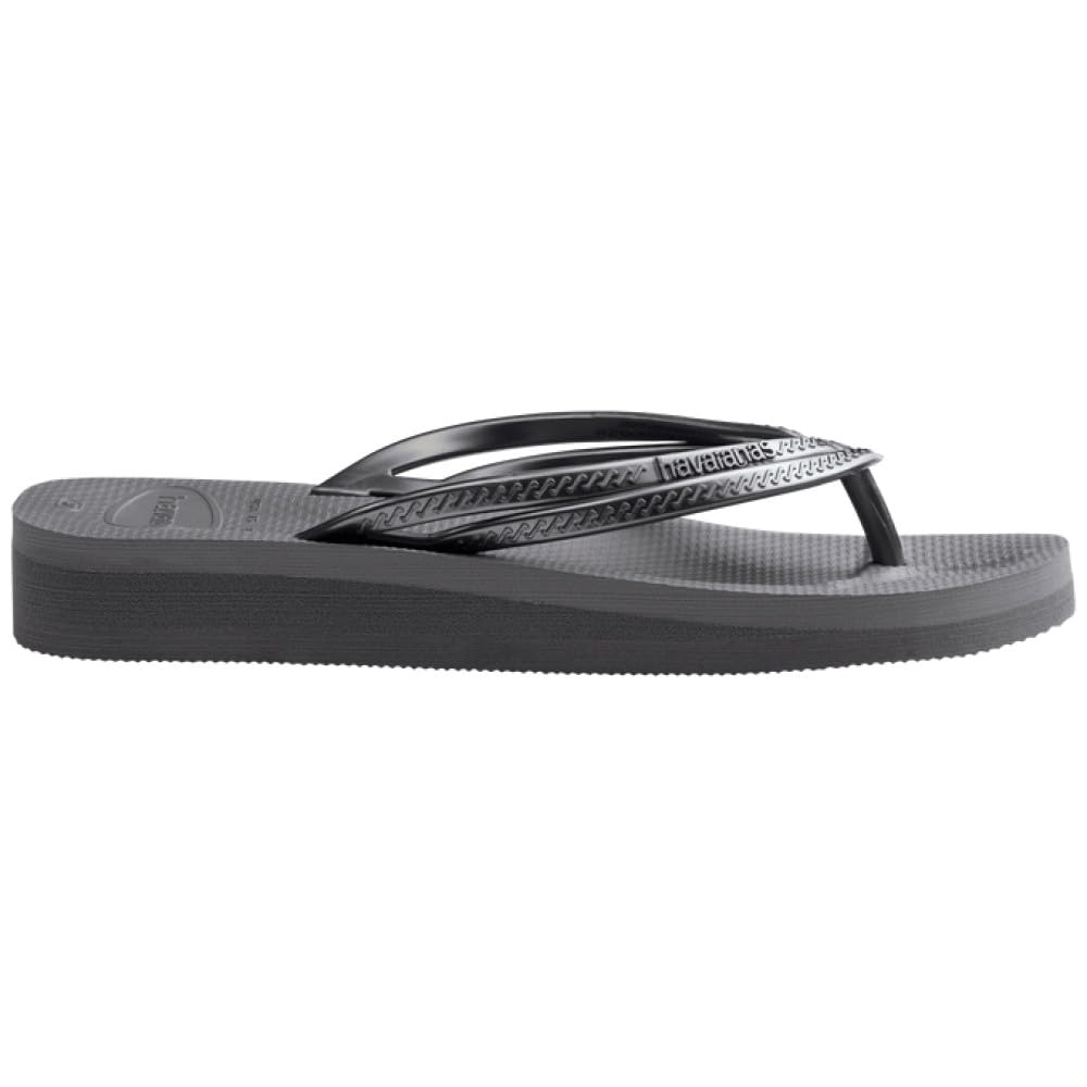 Havaianas womens Wedges Sandal Steel Grey/Steel Grey - Image 4